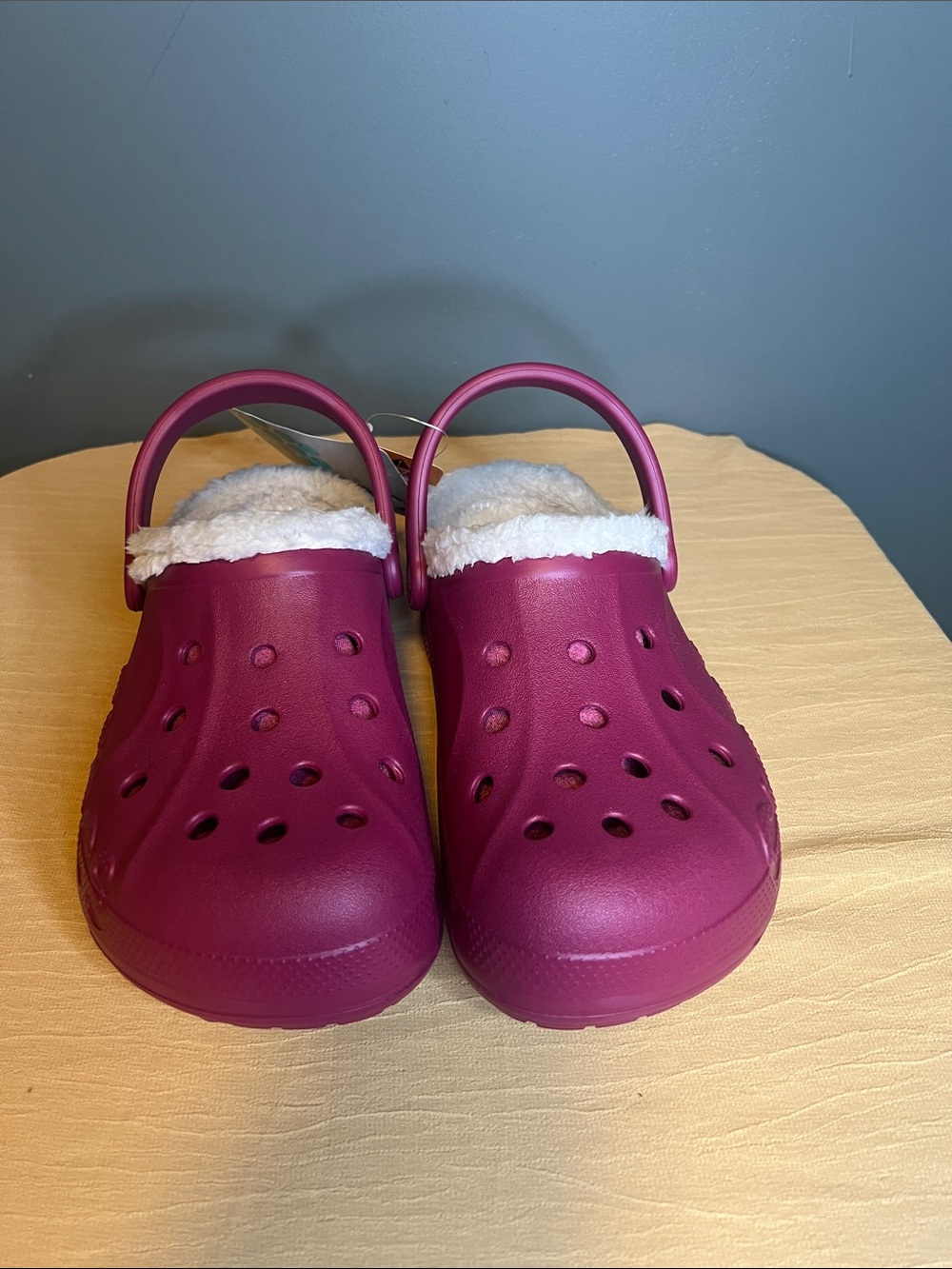 CROCS Women's Fleece-Lined Clog in Berry Pink